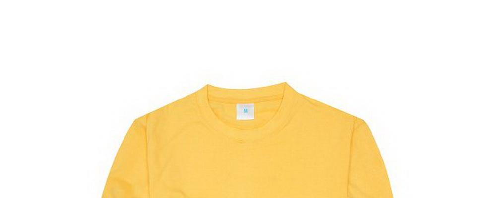 黄色文化衫定做款式哪里做好了